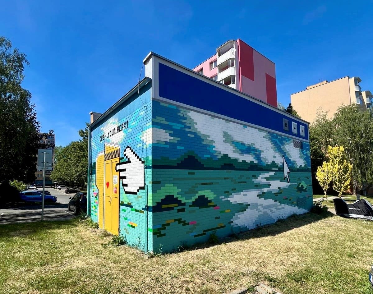 Vyškovská malba na trafostanici je už 360. v rámci projektu EG.D Street Art